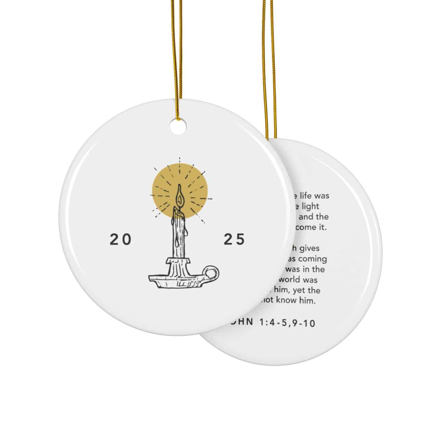 2025 Ceramic Ornament - Light of the World