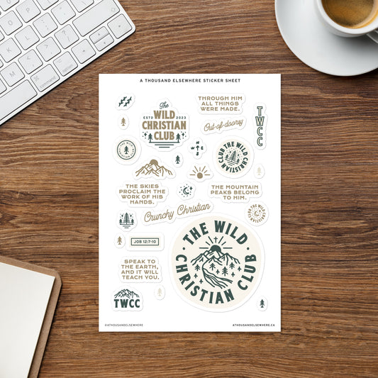 Sticker Sheet - TWCC - A Thousand Elsewhere