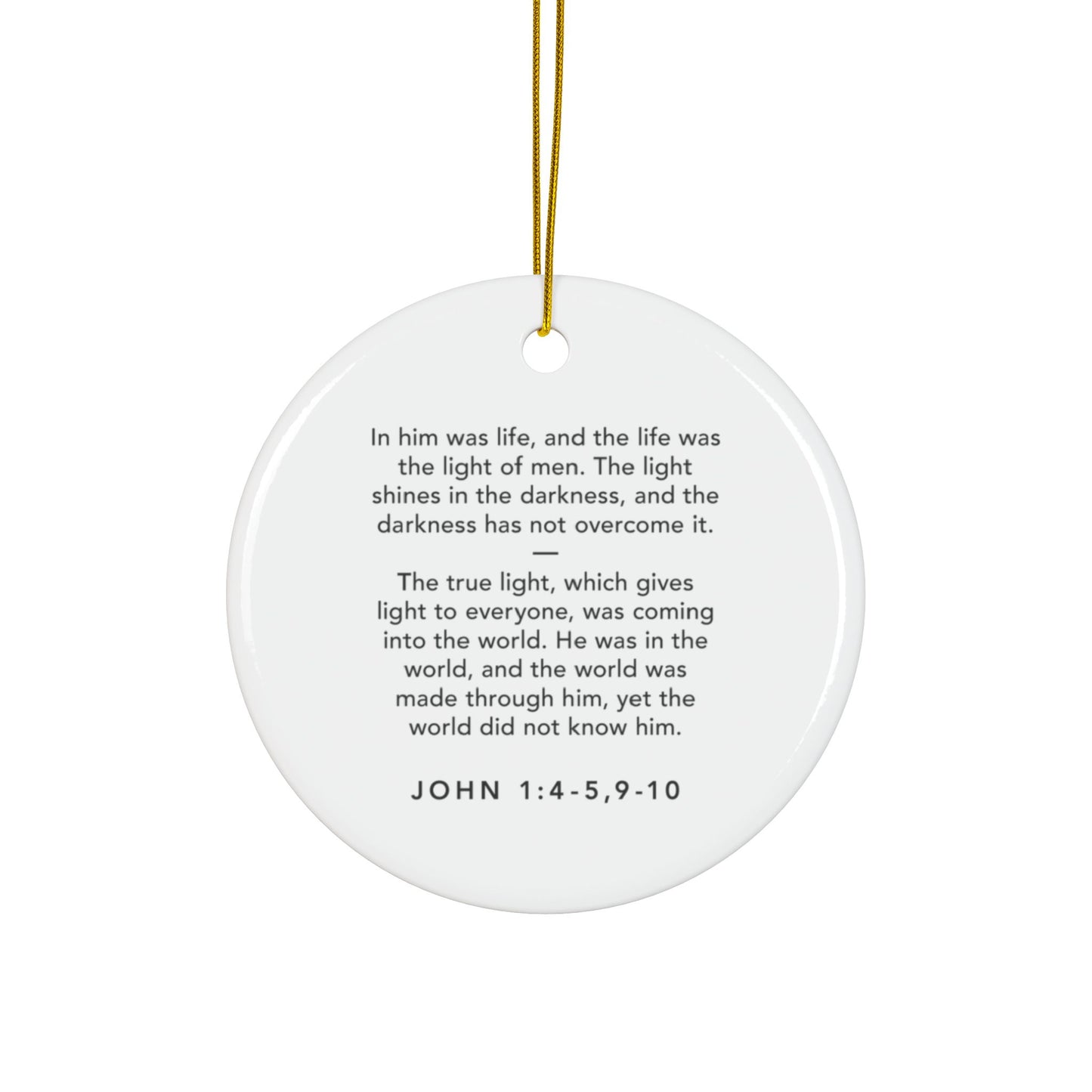 2025 Ceramic Ornament - Light of the World