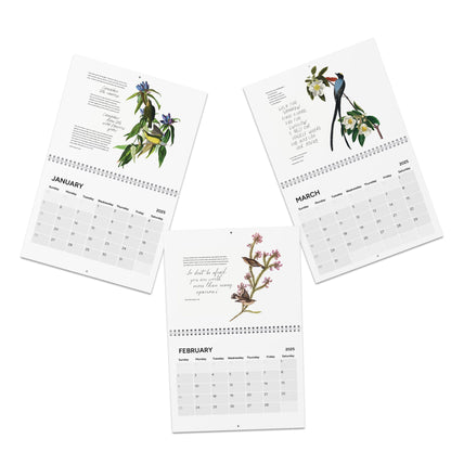 Consider the Birds & Flowers - 2025 Wall Calendar