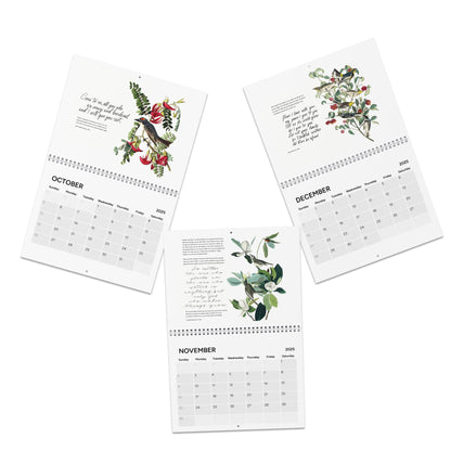 Consider the Birds & Flowers - 2025 Wall Calendar