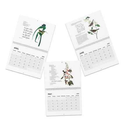 Consider the Birds & Flowers - 2025 Wall Calendar