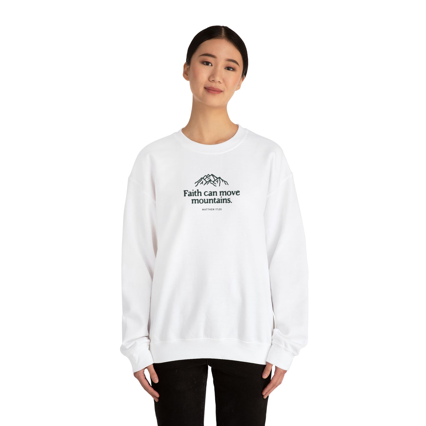 Bible Verse Christian Sweatshirt, Religious Faith Based Crewneck Sweater, Christan Merch Gift - A Thousand Elsewhere