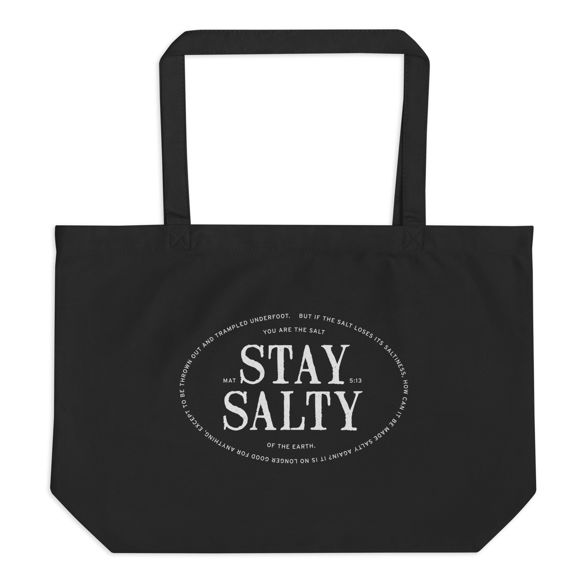 Large Eco Tote Bag - Stay Salty